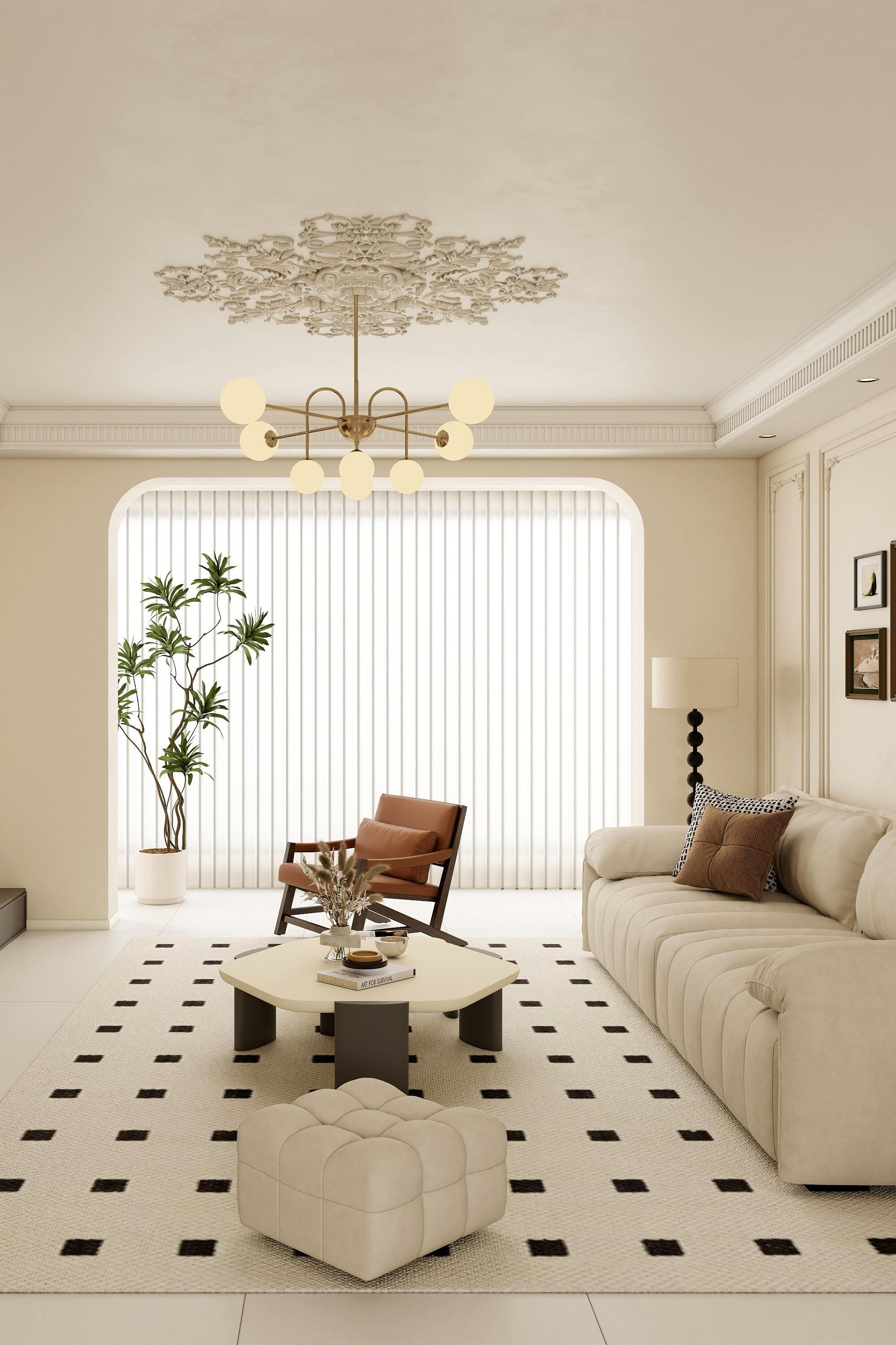 130平奶油风格，，以奶油色为背景，构建属于你的治愈型美宅！	