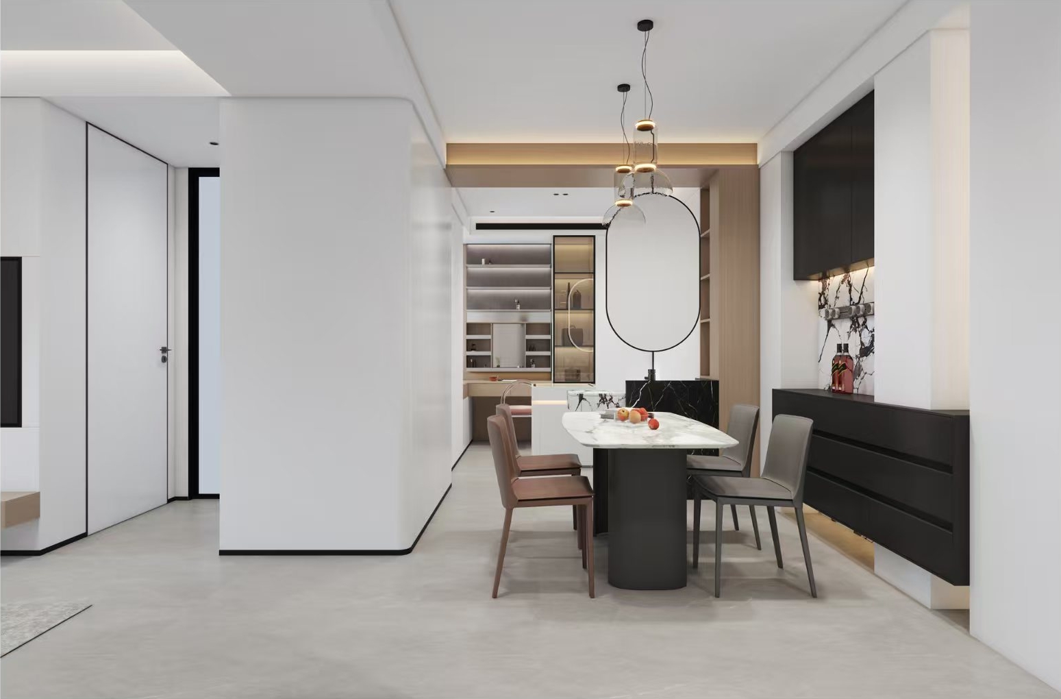 130平现代极简风格