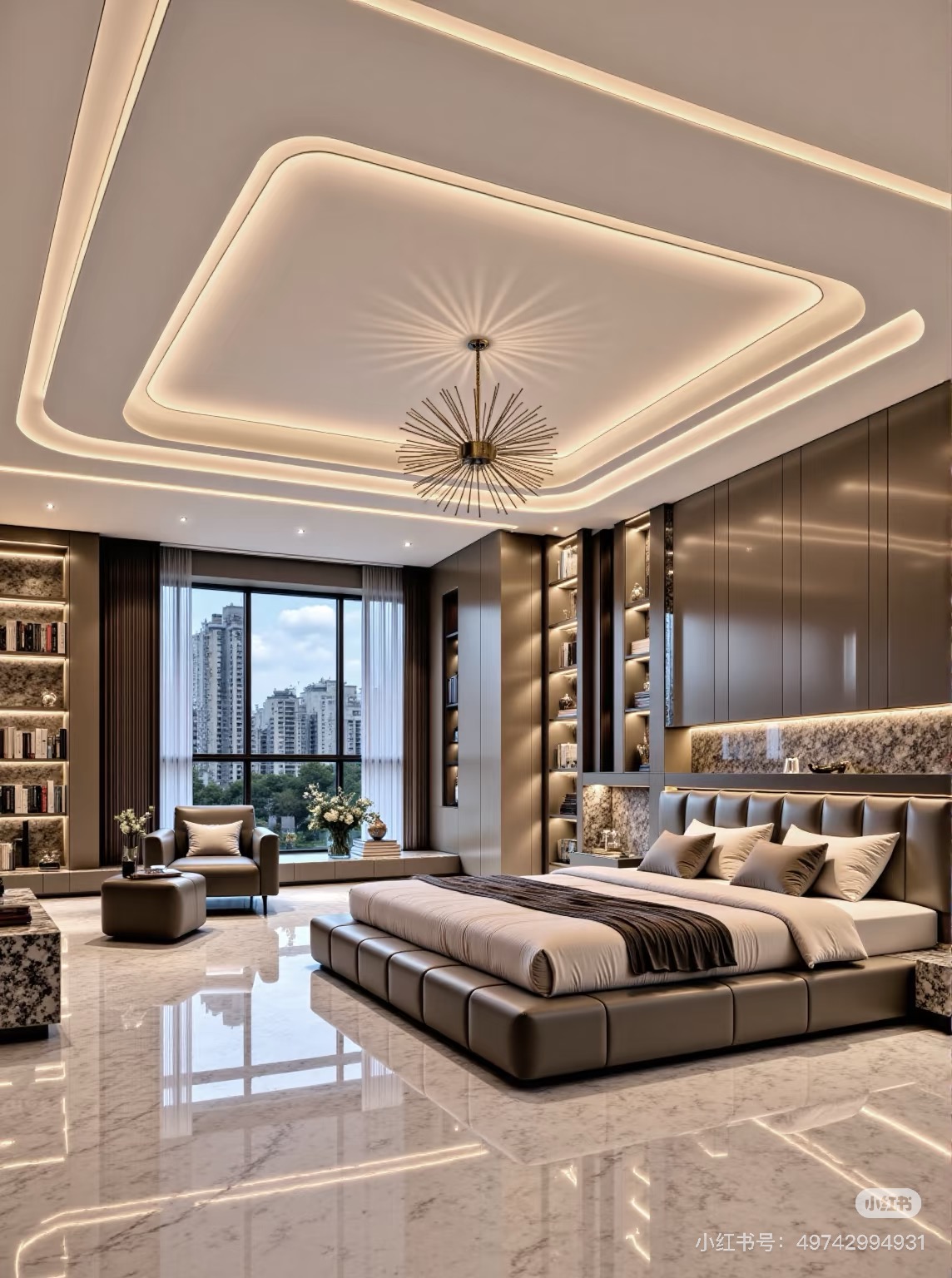 现代风格装修，纯纯的大气高端上档次。