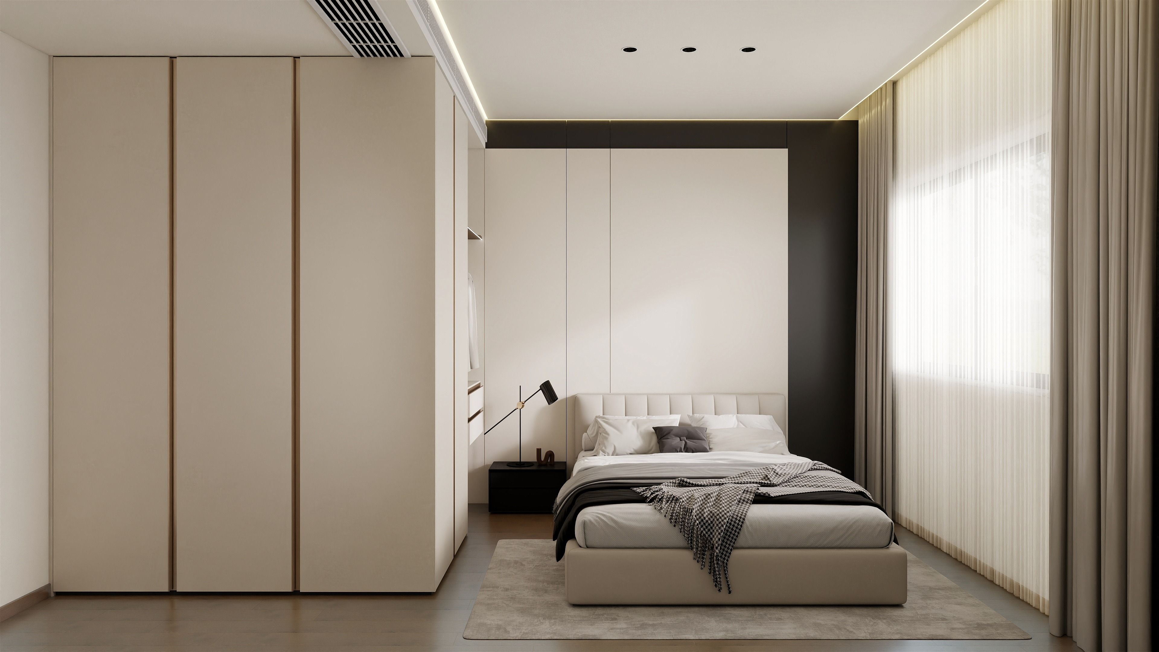 成都-越秀湖与白 129㎡ 自然极简主义