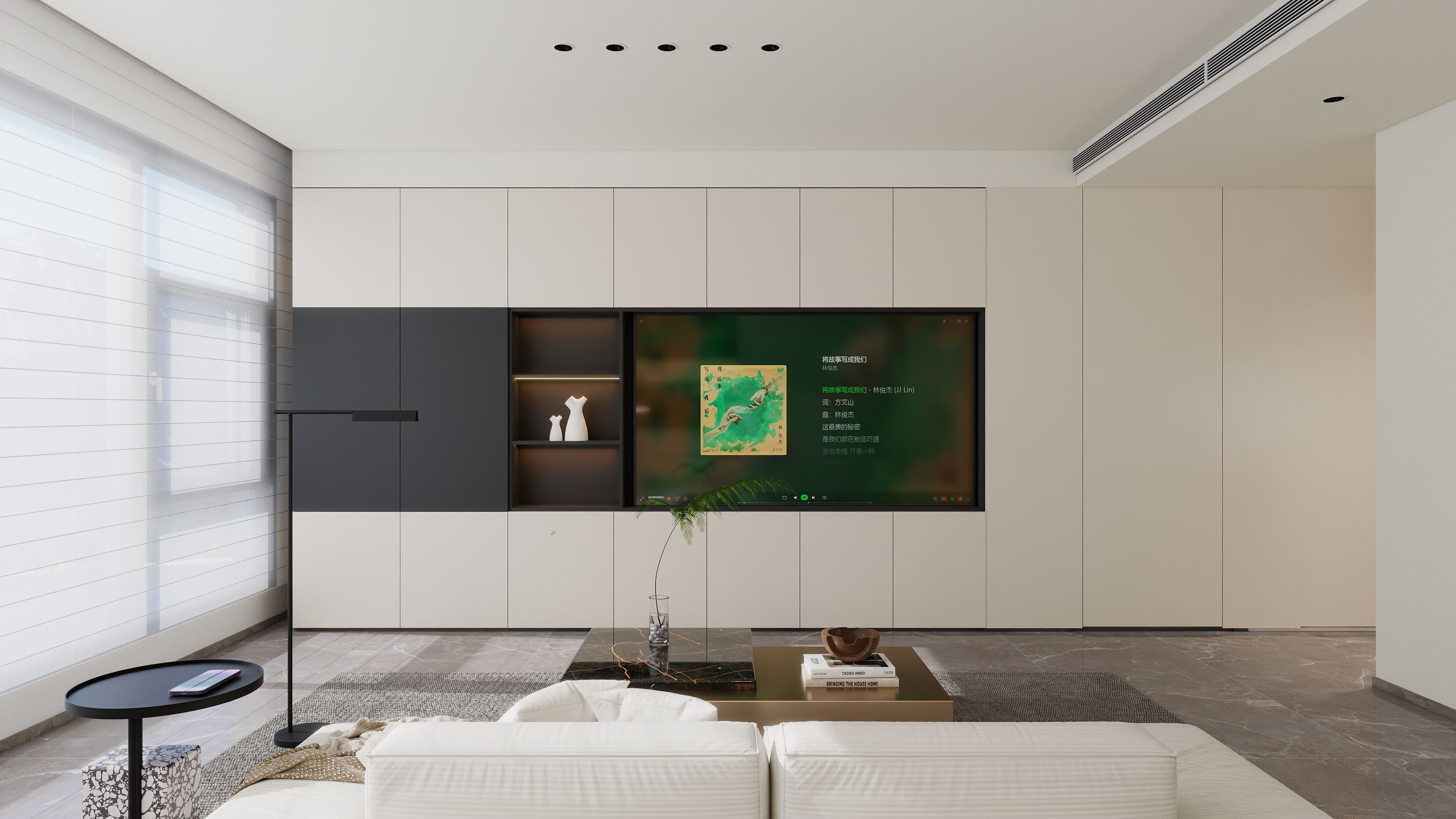 成都-越秀湖与白 129㎡ 自然极简主义