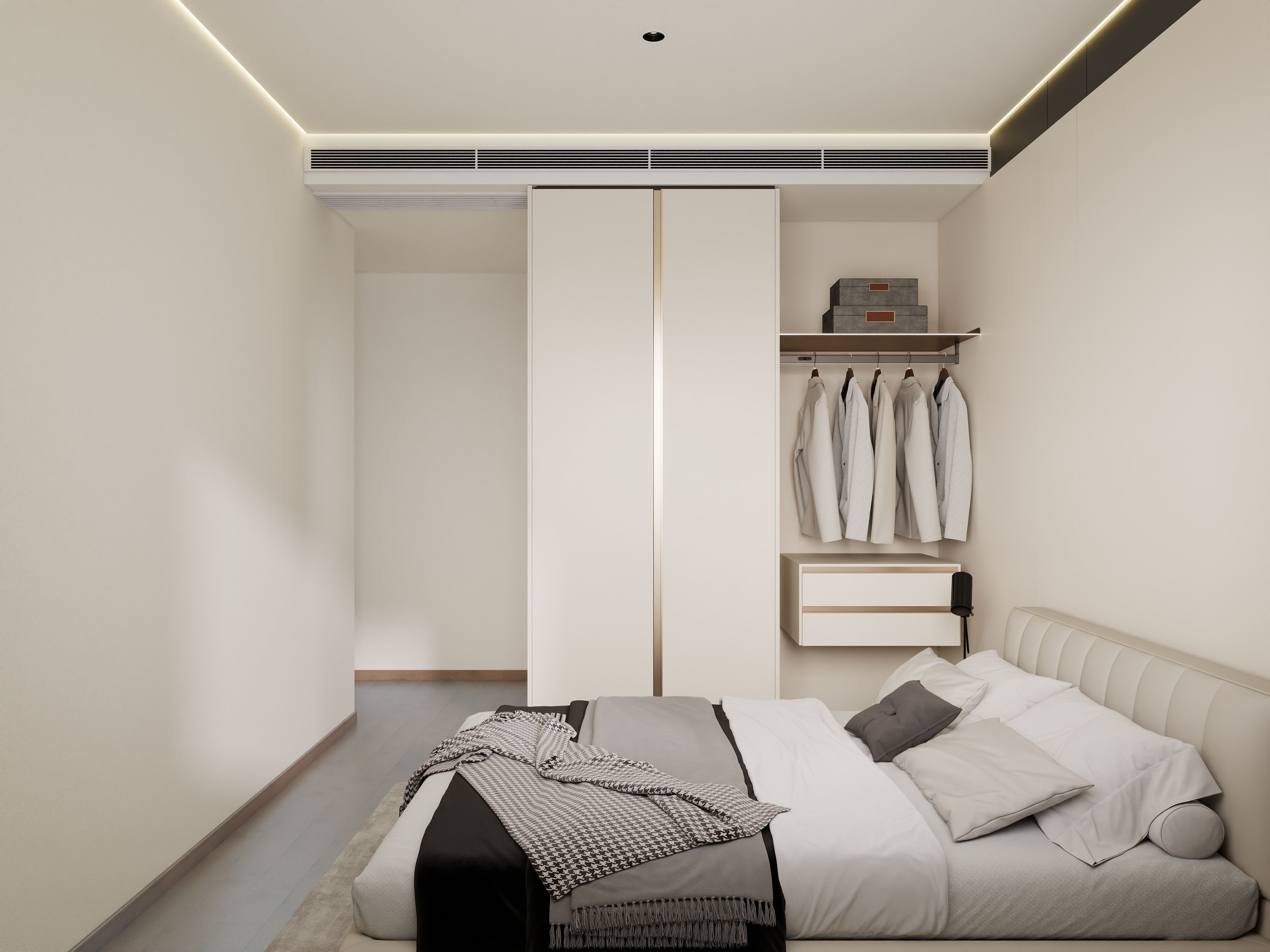 成都-越秀湖与白 129㎡ 自然极简主义