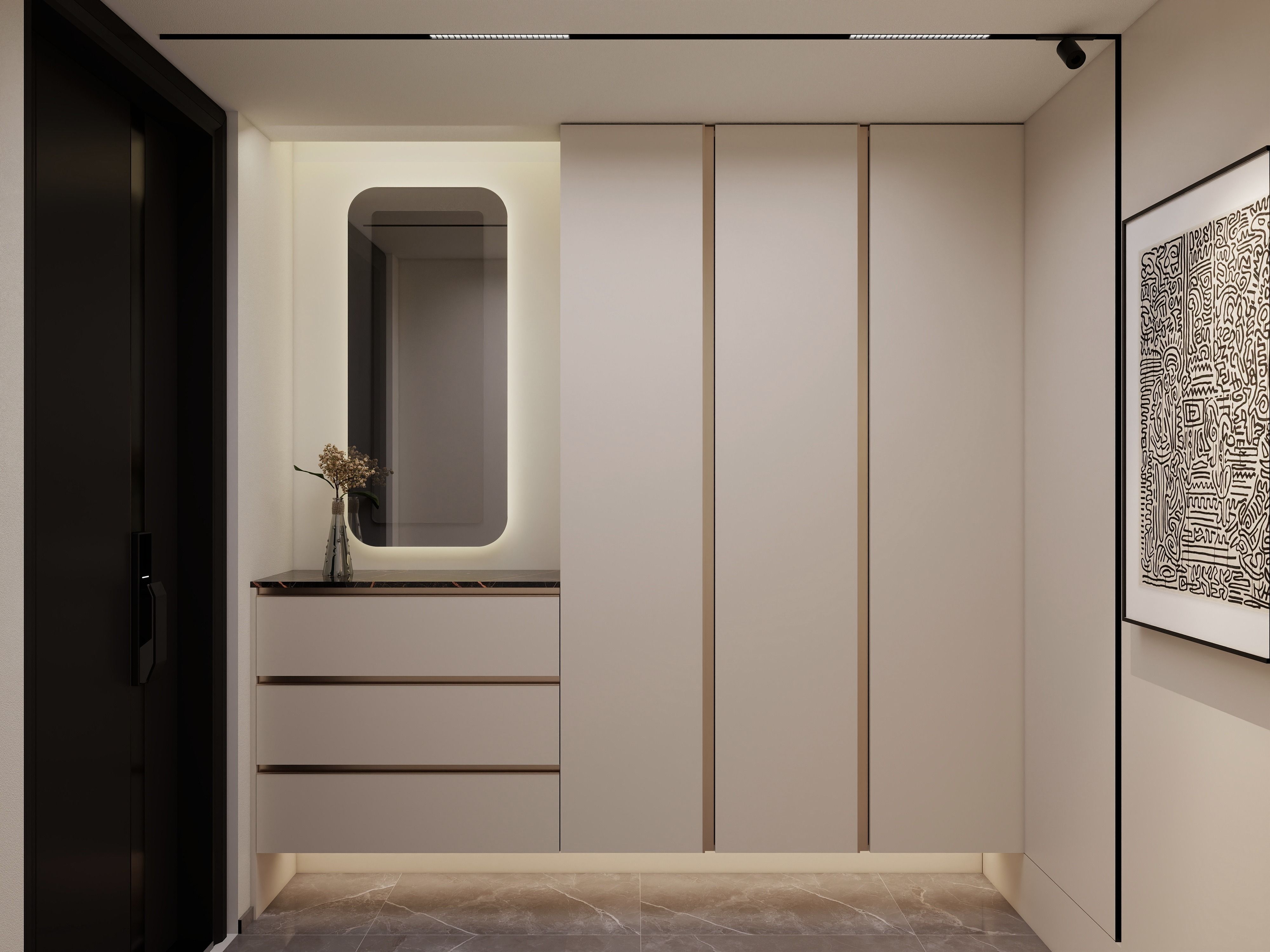 成都-越秀湖与白 129㎡ 自然极简主义