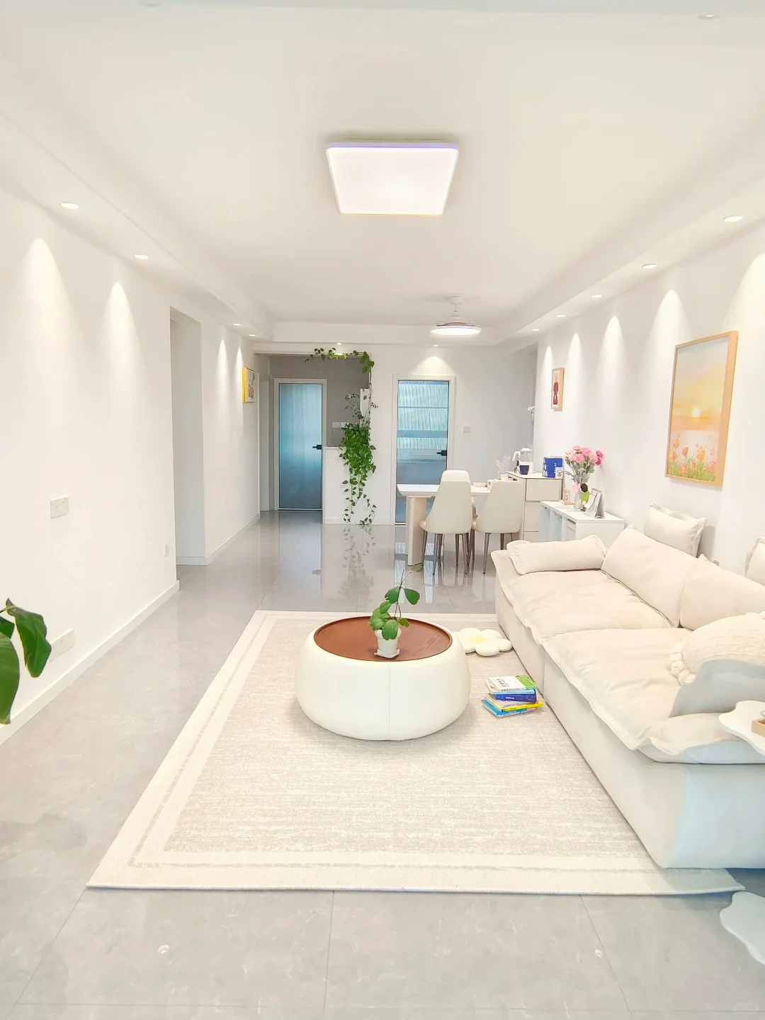 118平油漆工完工案例分享 ，穷装，简单刮个大白墙！