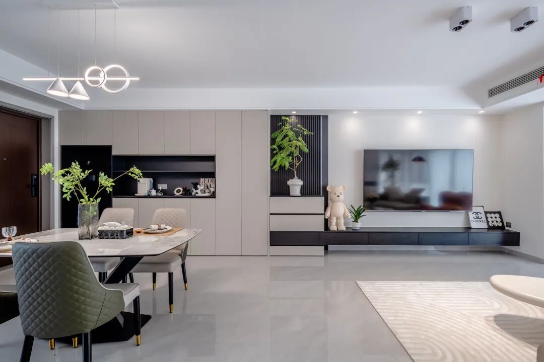 127㎡现代简约：温柔浅色系，以减法没学重塑空间形态！