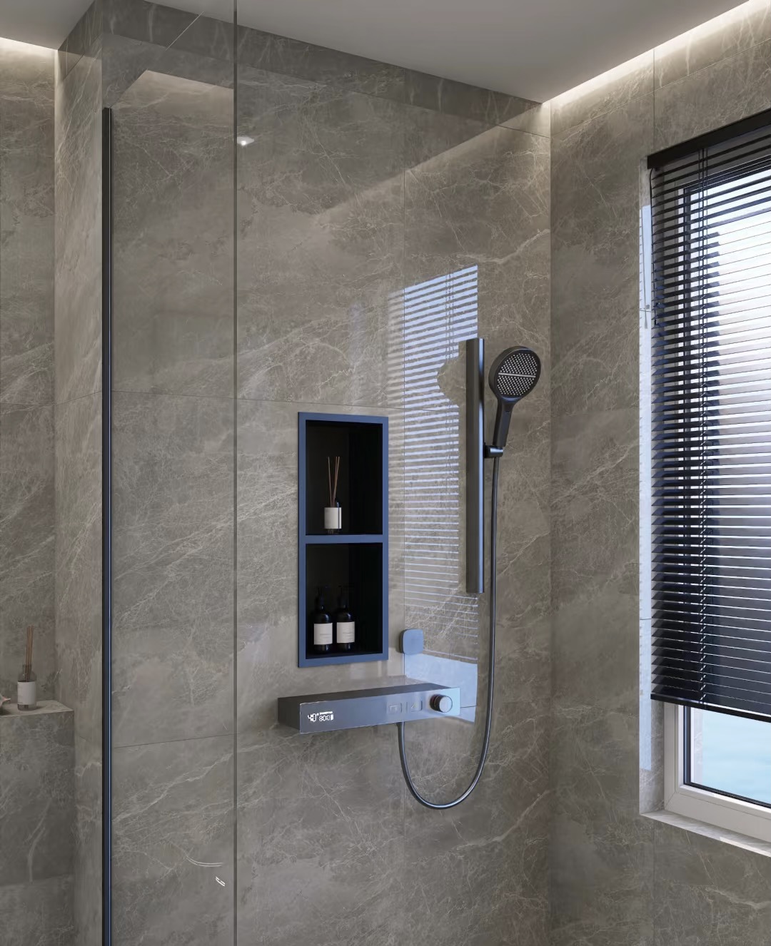 浅灰瓷砖卫生间案例分享