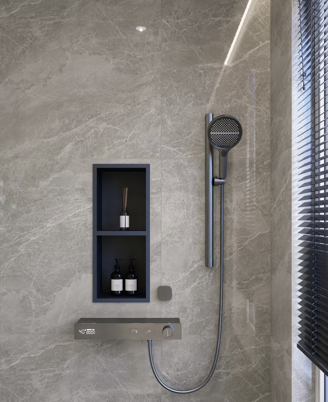 浅灰瓷砖卫生间案例分享