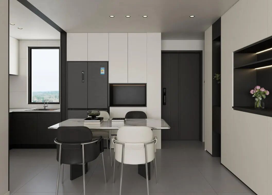 120平黑白灰｜简而不凡，勾勒极简美学！