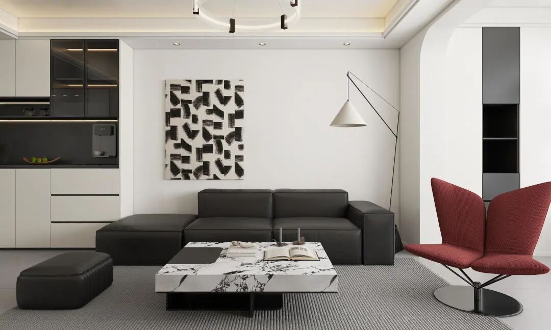 120平黑白灰｜简而不凡，勾勒极简美学！