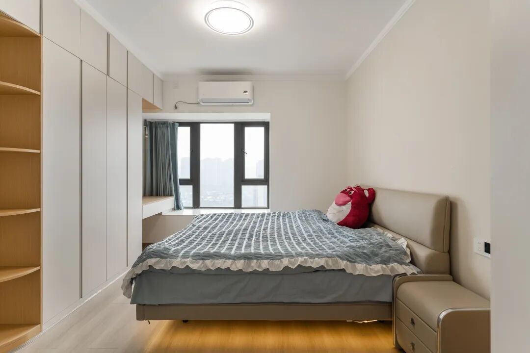 108㎡奶油原木风格：给装修做减法，给生活做加法！