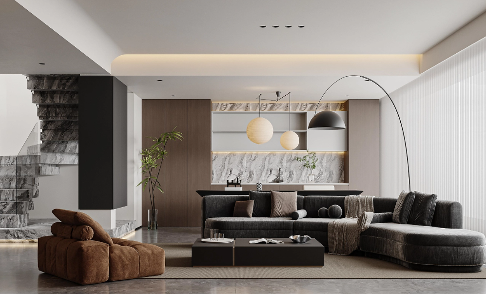 127平现代风格：演绎空间的灵动韵律》