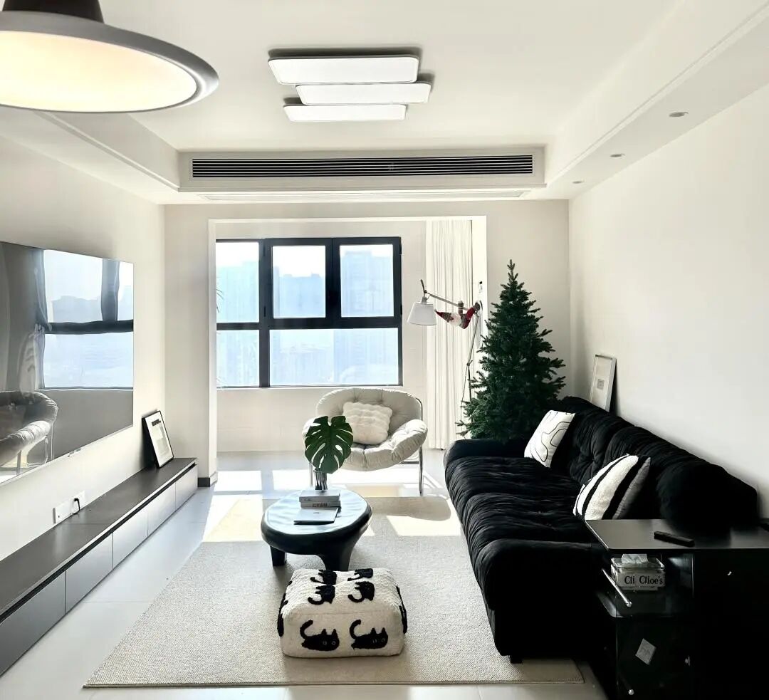 120平黑白灰风格真的看不腻｜简约高级感满满！