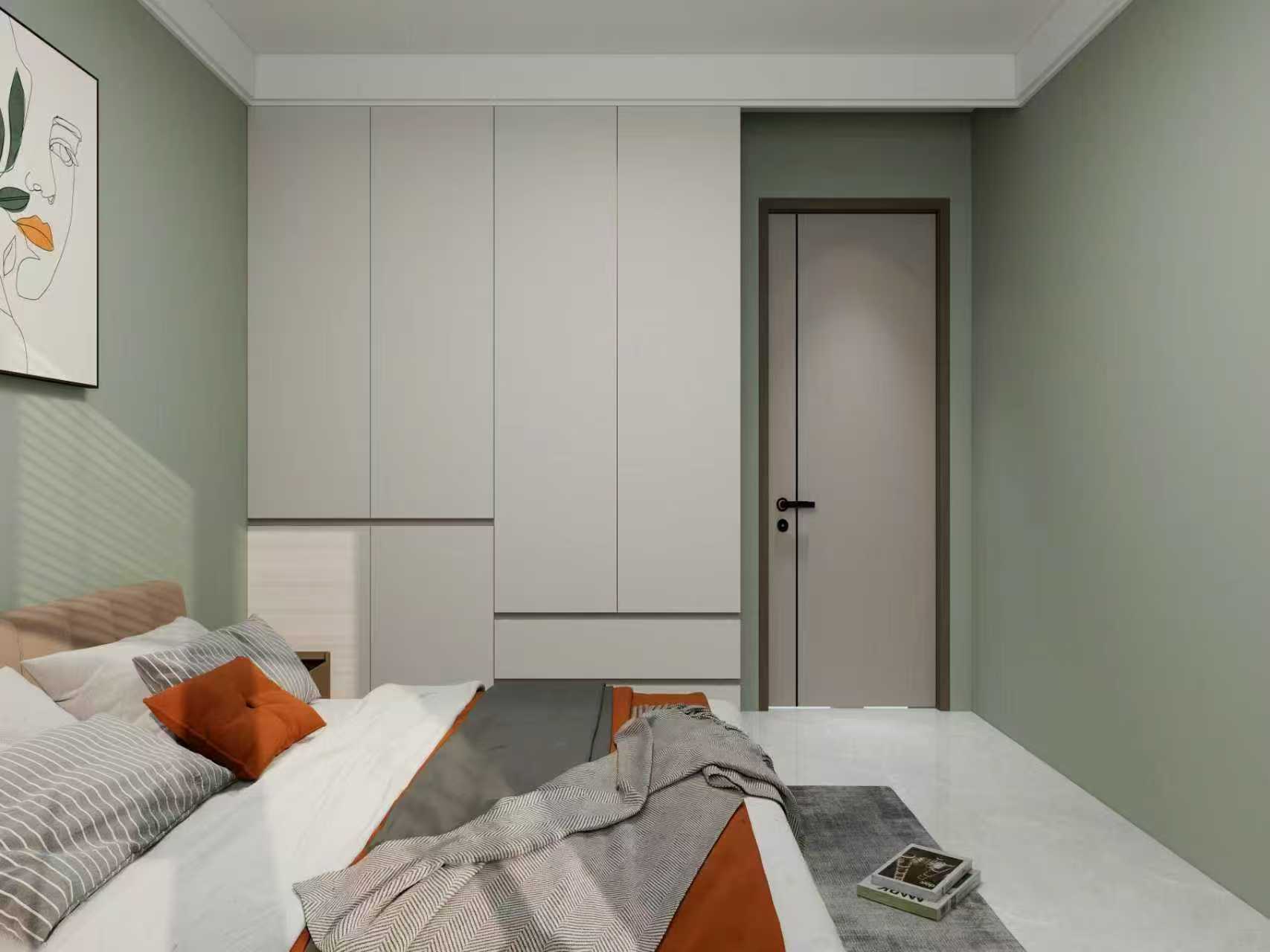 120平现代简约风格，简约设计|全屋黑白灰三色为主。