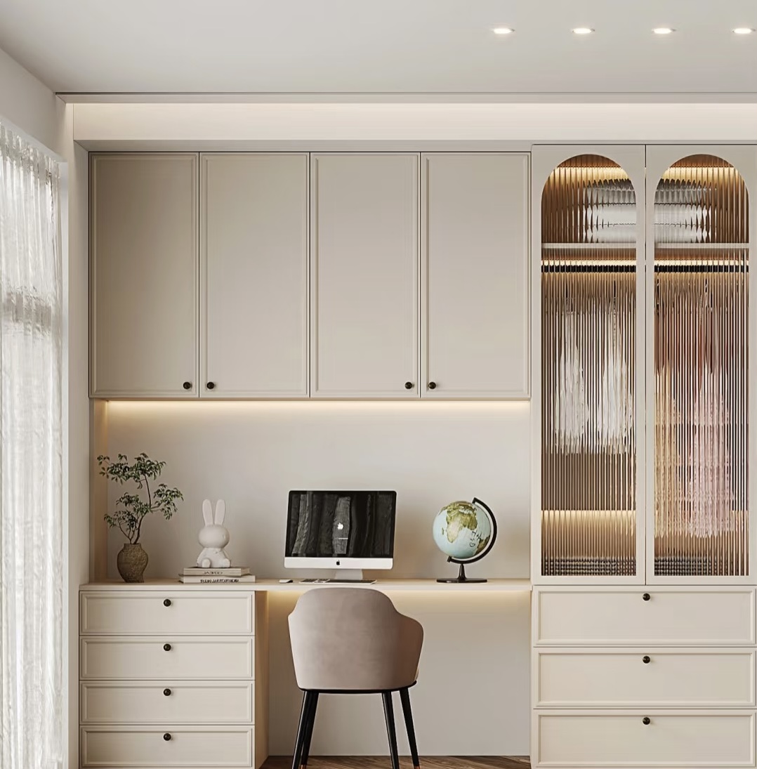 衣柜梳妆台一体设计，功能与颜值完美结合!