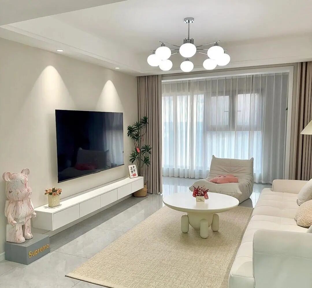 120平解锁现代简约风：打造时尚舒适家！