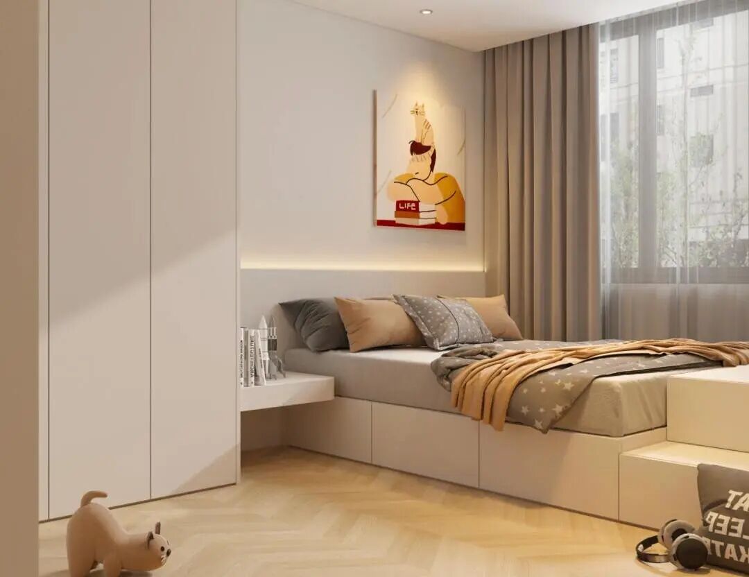 《128㎡现代简约家：开启温馨日常》