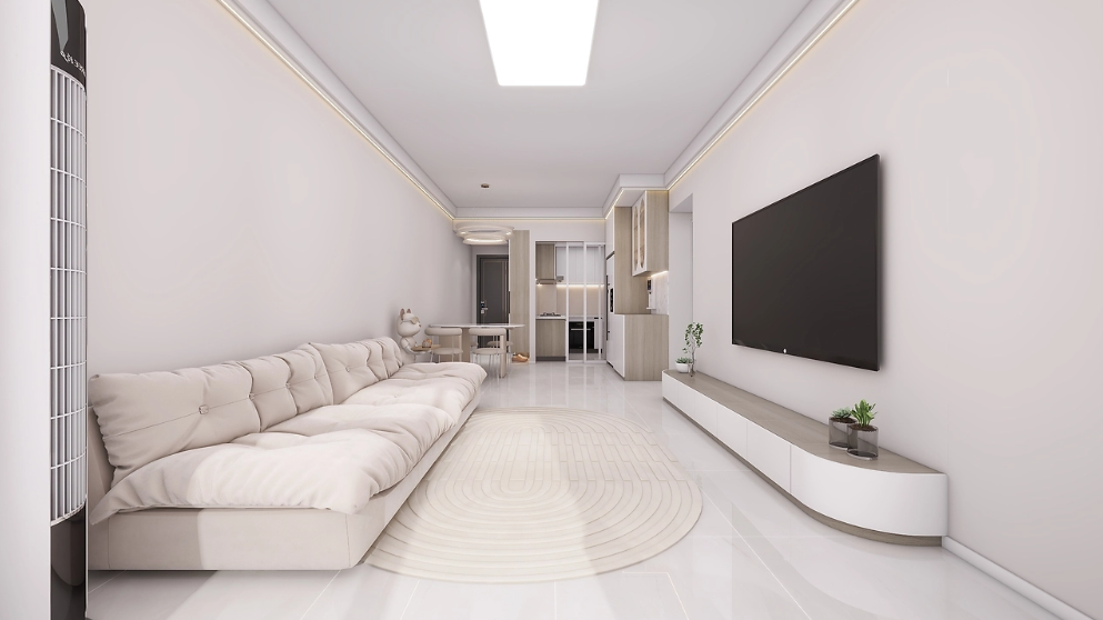 91平方现代简约三居室！