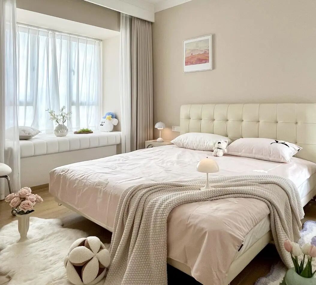 118平奶油风｜轻甜不腻的家居美学，这才是理想的松弛感！