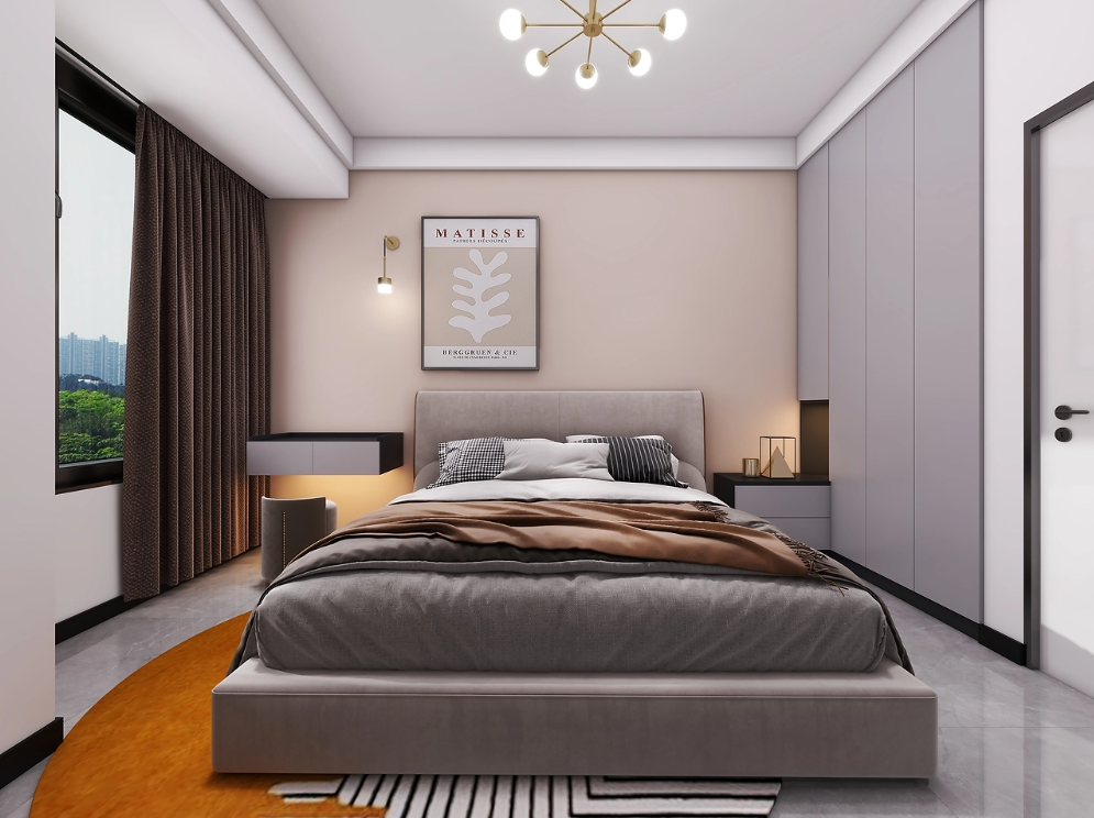 134㎡现代简约风装修：极简设计，让家回归舒适本质