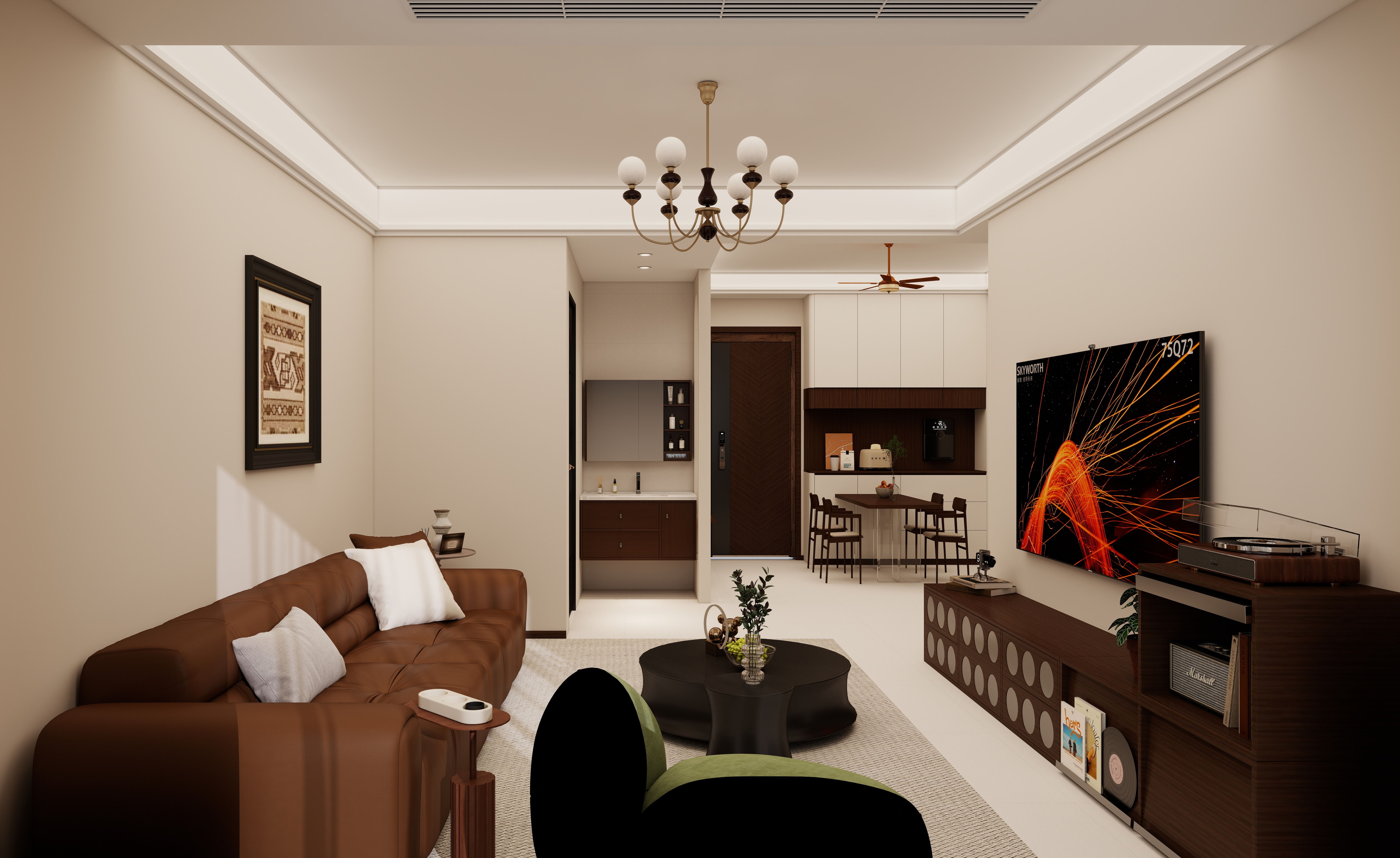 中古风-90两室-金港花园小区