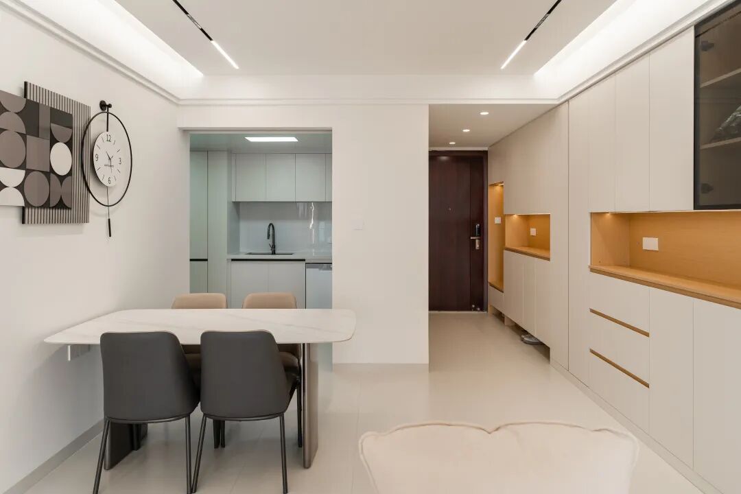 108㎡奶油原木风格：给装修做减法，给生活做加法！