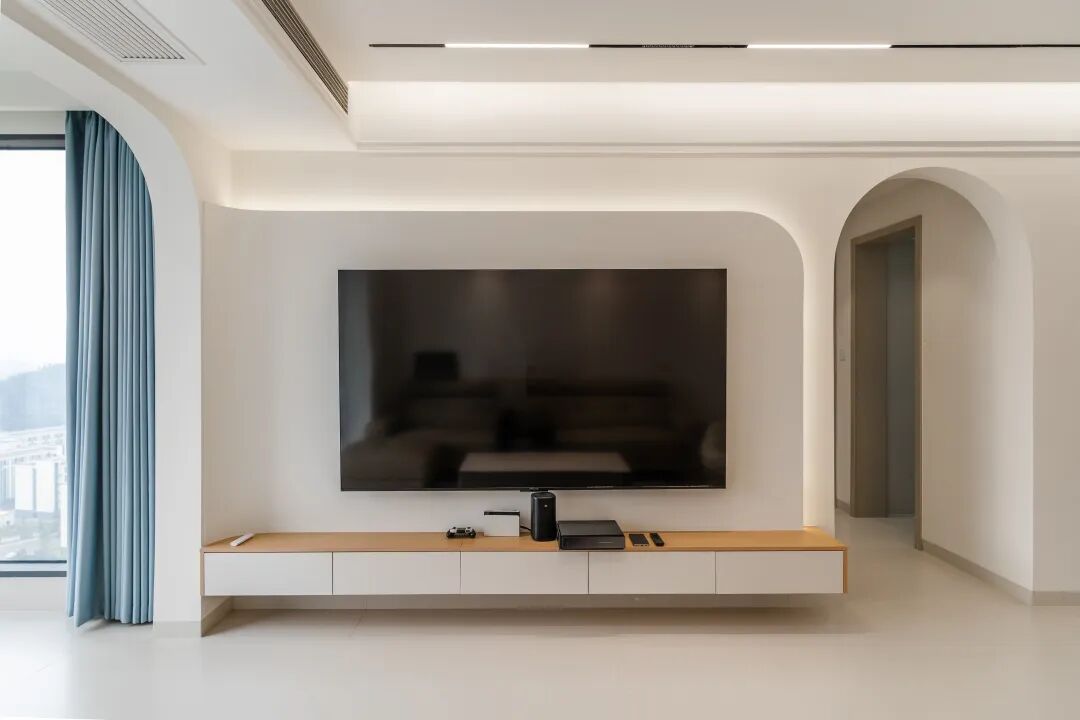 108㎡奶油原木风格：给装修做减法，给生活做加法！