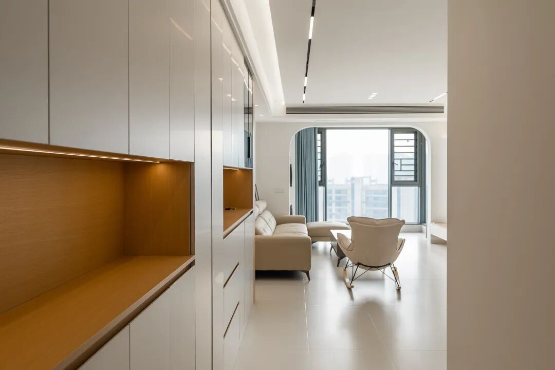 108㎡奶油原木风格：给装修做减法，给生活做加法！