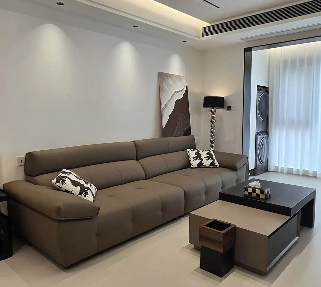 116㎡现代极简｜无主灯设计真的很有高级感！