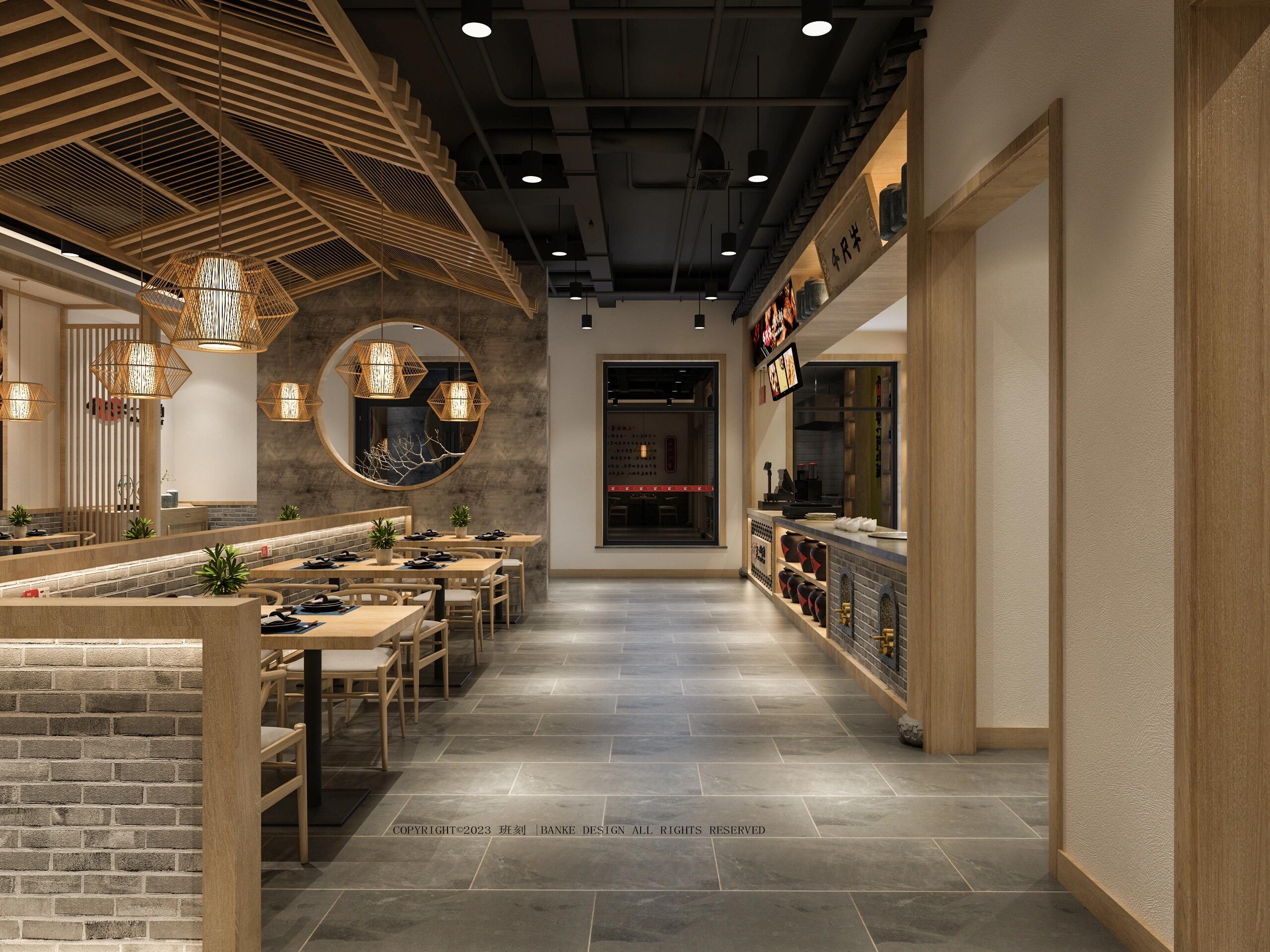 中餐厅，风格：新中式，260平米。造价：15.7万。