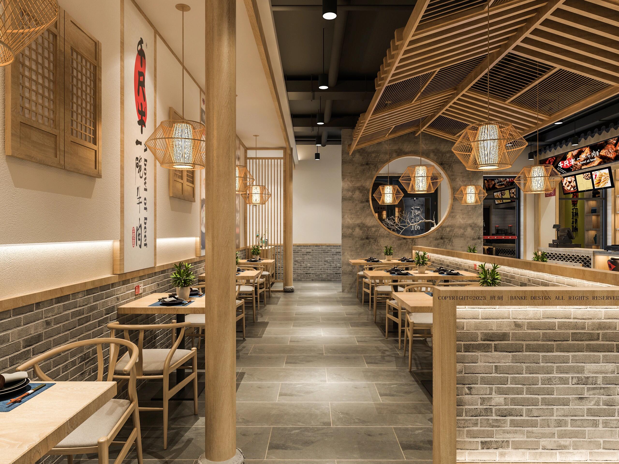 中餐厅，风格：新中式，260平米。造价：15.7万。