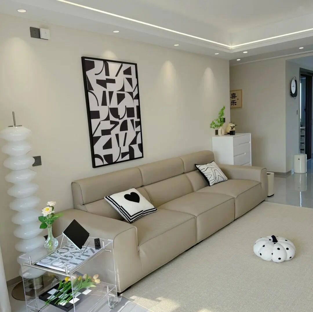 120平现代风格，没有复杂的设计，简简单单超级美！