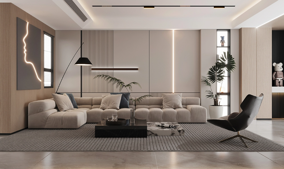 100平现代风格，，现代风演绎的永恒经典！