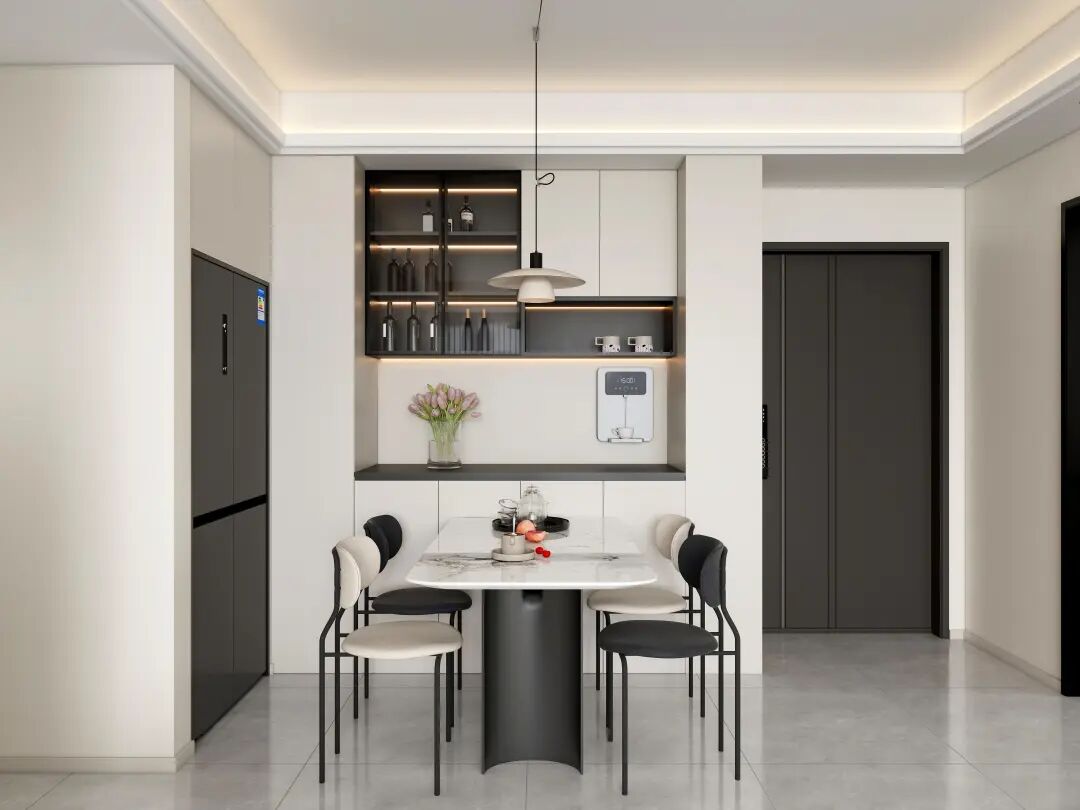 120平现代简约，黑白灰色系，简而不凡！