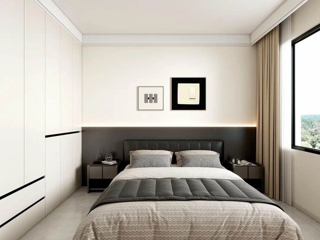 120平现代简约，黑白灰色系，简而不凡！