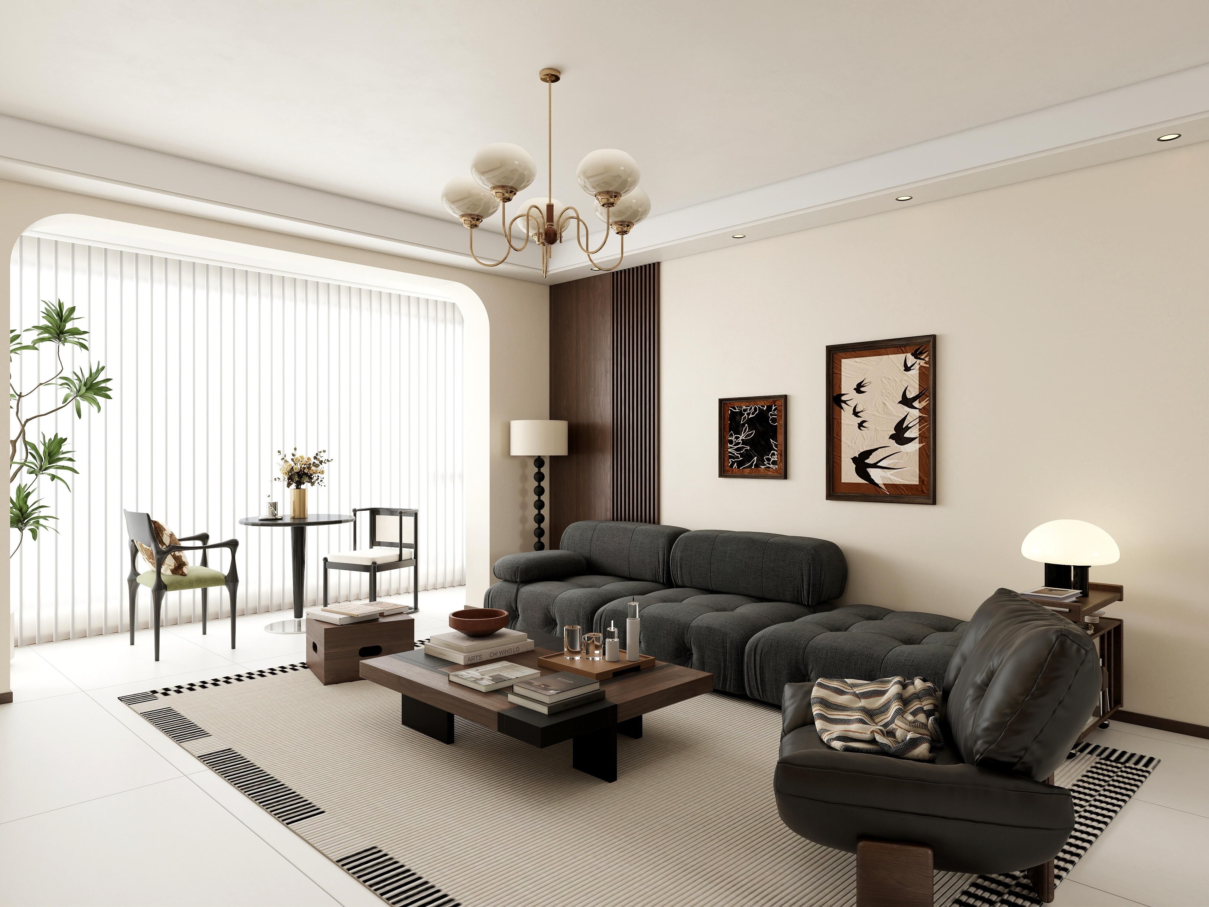 110平中古风格，邂逅中古风，把生活调成自己喜欢的频道！