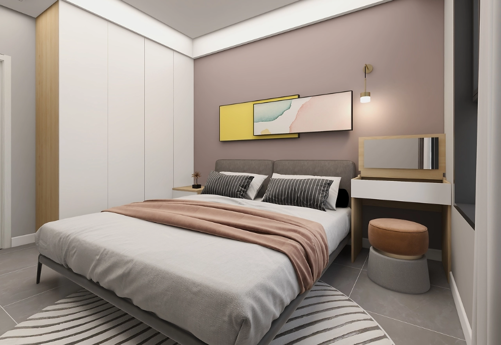 110平现代风格，没有复杂的设计，简简单单超级美！