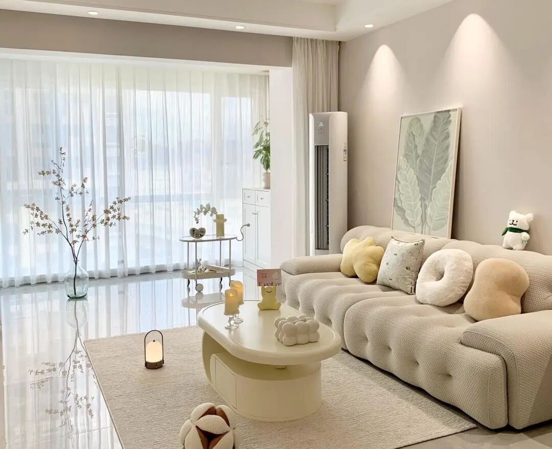 110平奶油风｜轻甜不腻的家居美学，这才是理想的松弛感！