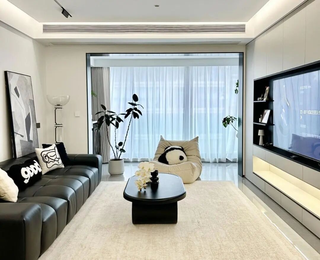 120平极简黑白灰，高级感藏在细节里！