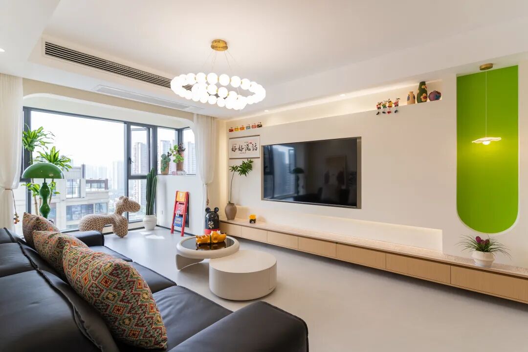 118㎡治愈系奶油风：一场来自厨房与客餐厅的温柔对话！