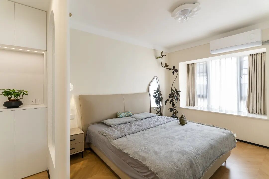 118㎡治愈系奶油风：一场来自厨房与客餐厅的温柔对话！