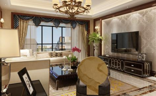 200㎡港式风格装修设计，庄重典雅