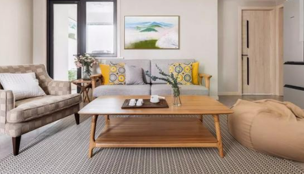 120㎡现代简约风格装修效果图，自然木色舒适惬意