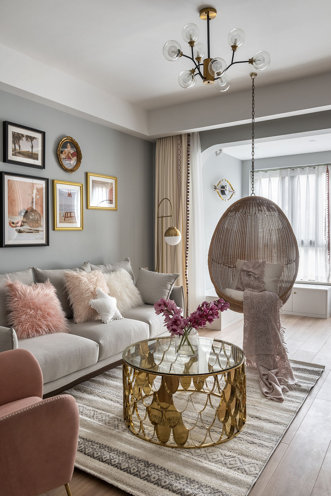 110㎡北欧风格 童话般的粉色王国