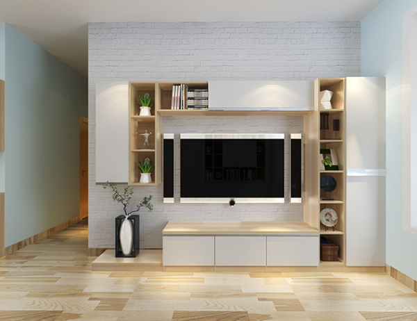 客厅电视柜高度放多少比较合适